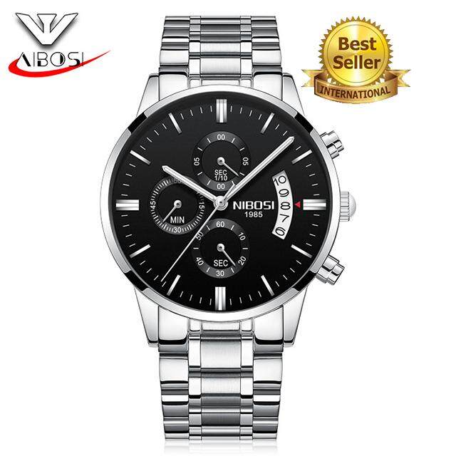 2018 NEW Popular NIBOSI Relogio Masculino Men Watches Top Brand Luxury Fashion Business Quartz Analog Watch Men Sport Steel Waterproof Wristwatch 2309