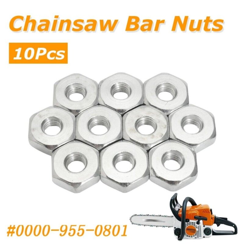 Bar Nuts (10) for Stihl, Solo Chain Saws
