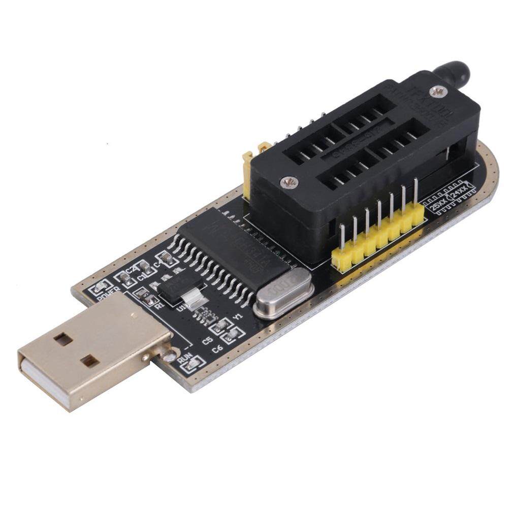 25 SPI Seri 24 EEPROM CH341A BIOS Writer Routing LCD Blitz USB Programmer Hitam/Kuning-Internasional