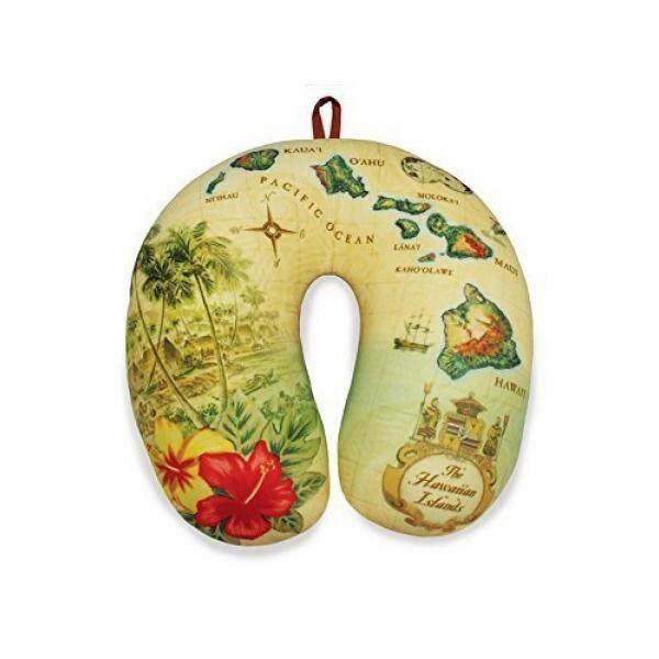 Travel Neck Pillow: Islands of Hawaii - Tan - intl