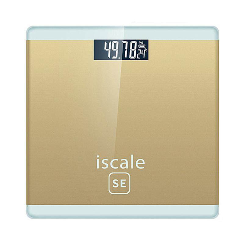 GTE Iscale SE Weighing Machine Body Weight Measuring Electronic Digital Scale 180KG With LCD Display - Gold