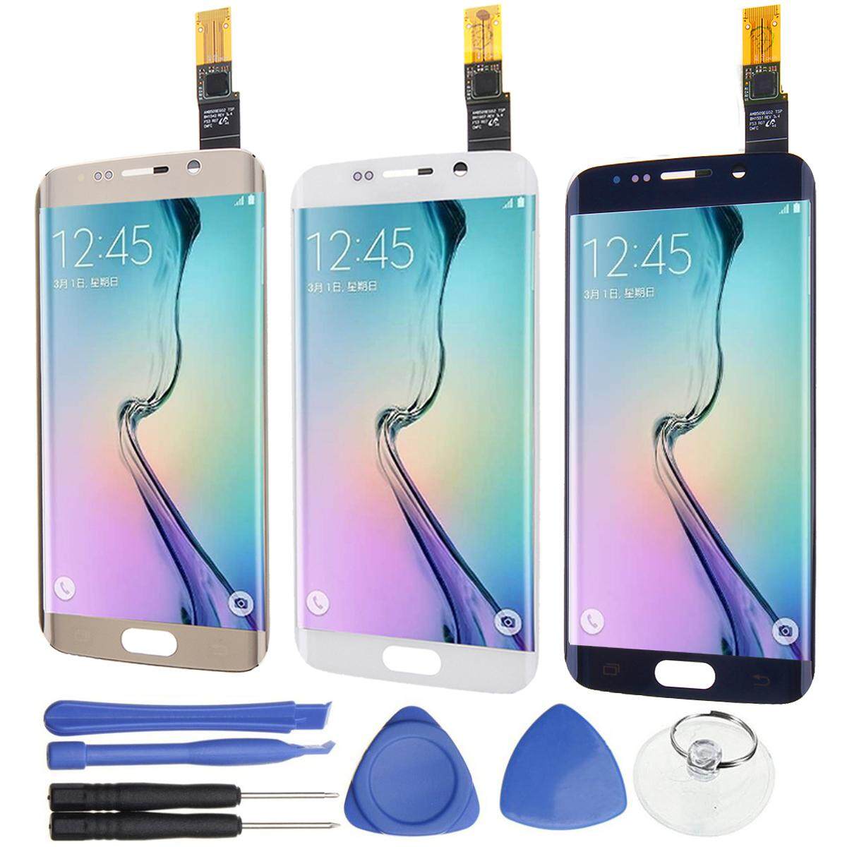 Untuk Samsung Galaxy S6 Tepi Ganti TP Layar Sentuh Layar Pendigit Lensa Kaca Putih-Intl