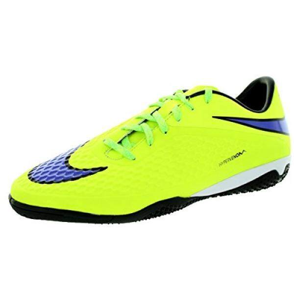 NIKE Pria HYPERVENOM PHELON IC Volt/Persian Violet/HT Lv/Blck Sepatu Sepak Bola Dalam En AS- internasional
