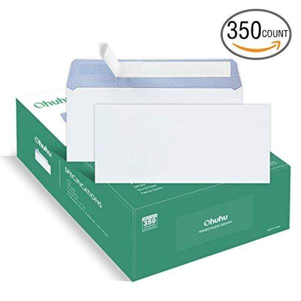 Ohuhu 350 #10 Amplop Diri Amplop Bisnis Windowless Desain, Pola Warna Keamanan untuk Secure Pengiriman, faktur, Laporan & Dokumen Hukum, 4 1/8X9 1/2 Inci Mailing Amplop-Internasional