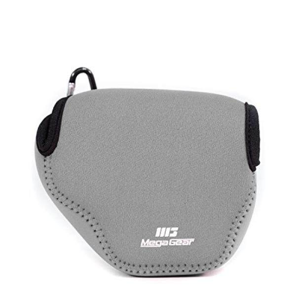 MegaGear Ultra Light Neoprene Camera Case Bag with Carabiner for Canon PowerShot SX510, SX420 IS, SX410 IS, SX400 (Gray) - intl
