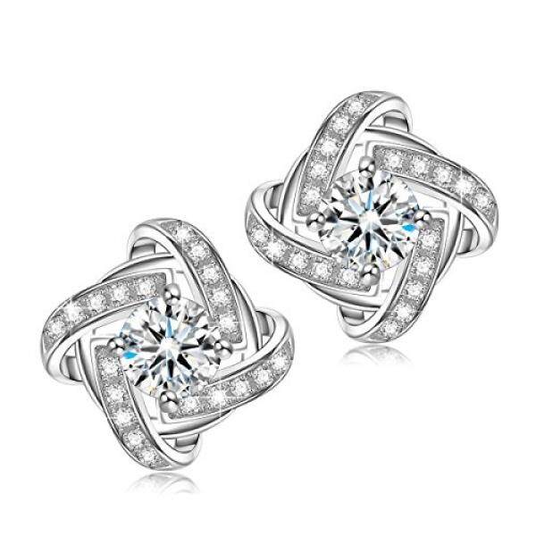 Fine Jewelry For Kids Online Brands Ninasun Dance A Ballet Hypoallergenic 925 Sterling Silver Earrings Cz Stud Fine Jewelry For Women