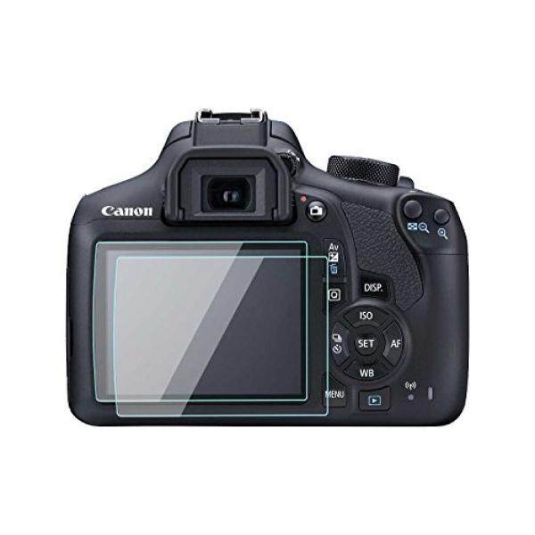 Canon Pemberontak T6/T5 EOS 1300D/1200D Pelindung Layar, 2 Paket 9 H Tempered Pelindung Layar Kaca untuk Canon EOS Rebel T6/T5 1300D/1200D Digital SLR Kamera (2 Pack) -Intl
