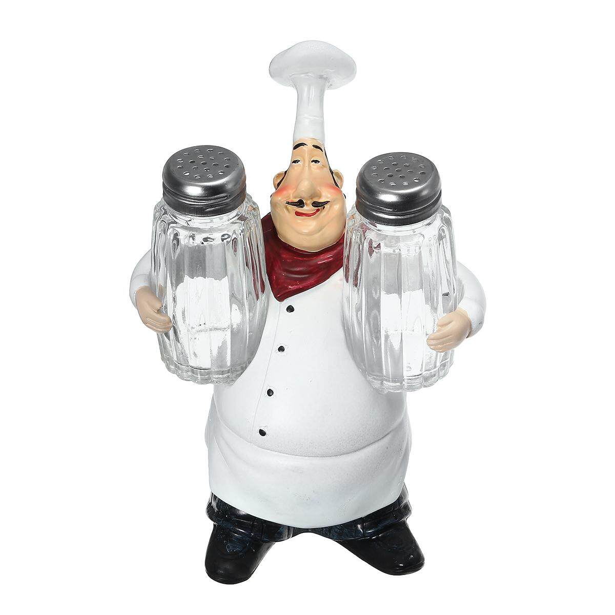 Kiaotime Restaurant Chef Figurine Decorative Home Kitchen Statue With Saltcaster - Intl By Channy