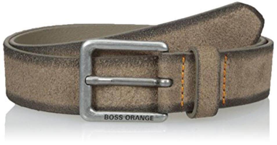BOSS Oranye Laki-laki Sabuk Jordi_Sz35_Sd, Krem/Khaki, 34-Internasional