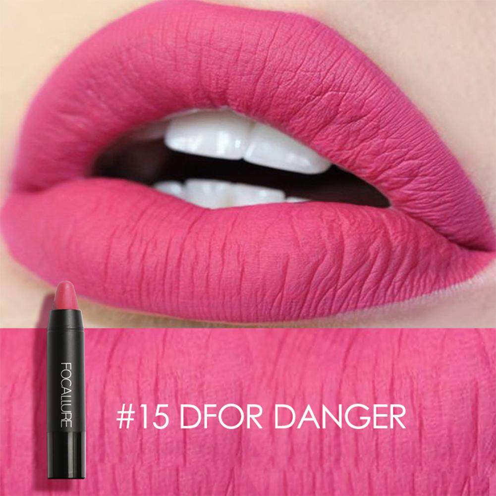 Riasan Matt Lipstik Bibir Gloss Bibir Gloss Anti-Air Panjang Abadi Warna Tidak Mengkilap Bibir Tongkat Pensil Bagus Pesta Cosmetics, Warna: 15 #-Internasional