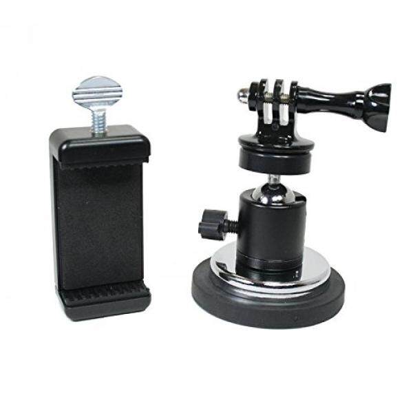 Aksi Dudukan Karet Coated Magnetik Kamera & Telepon Dudukan W/Bola Kepala untuk GoPro, Olahraga Kamera, atau Telepon. Bagus untuk Video, Gambar, Livestreaming, atau Wod. (XL Karet Coated Magnet)-Internasional