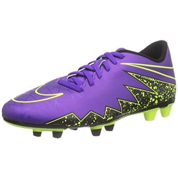 Nike Pria HYPERVENOM PHADE II FG Firm Ground Sepak Bola Cleats 11 1/2 AS, Hiper Grape/Hitam-Internasional