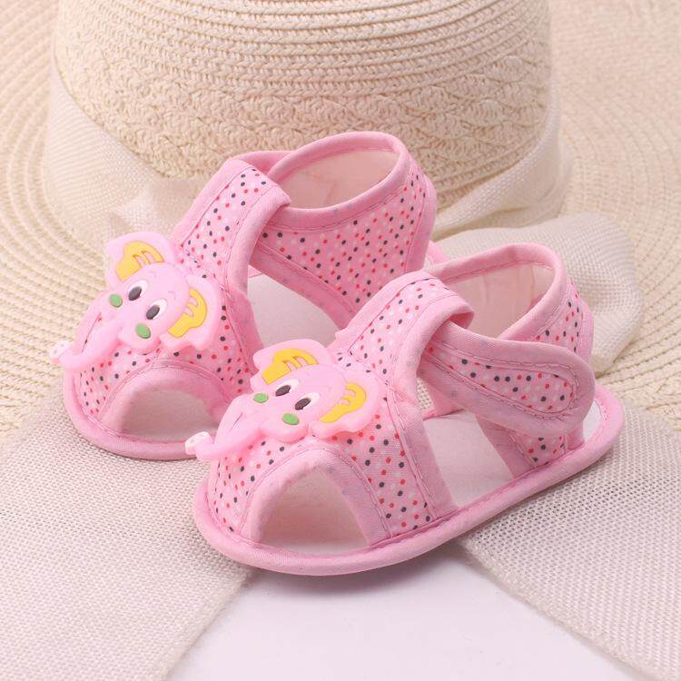 0-18 Bulan Anak-anak Anak Laki-laki Perempuan Merah Muda Biru Musim Panas Bayi Balita Sepatu Pertama Walkers Gajah Sandal Sepatu-Internasional
