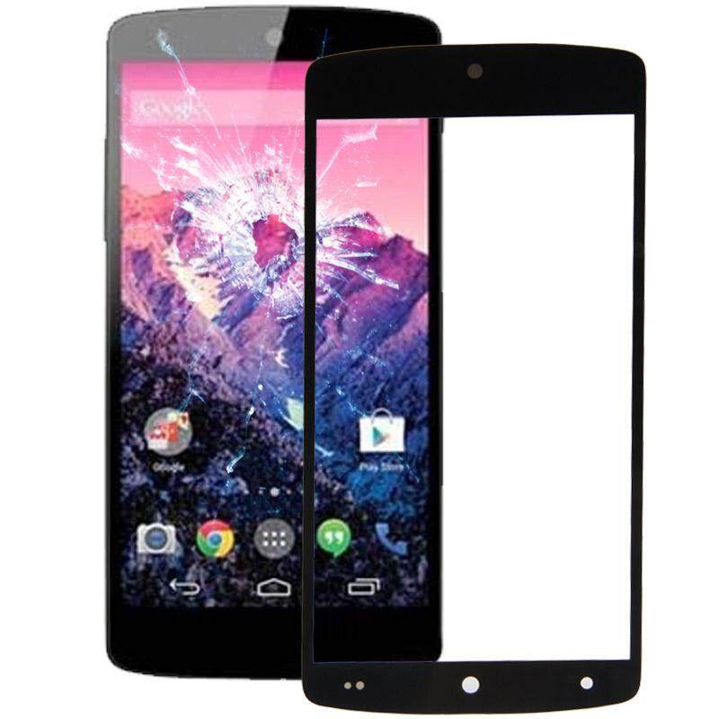 Depan Layar Lensa Kaca Luar untuk Lg Perhubungan 5/D820/D821 (Hitam)-Internasional