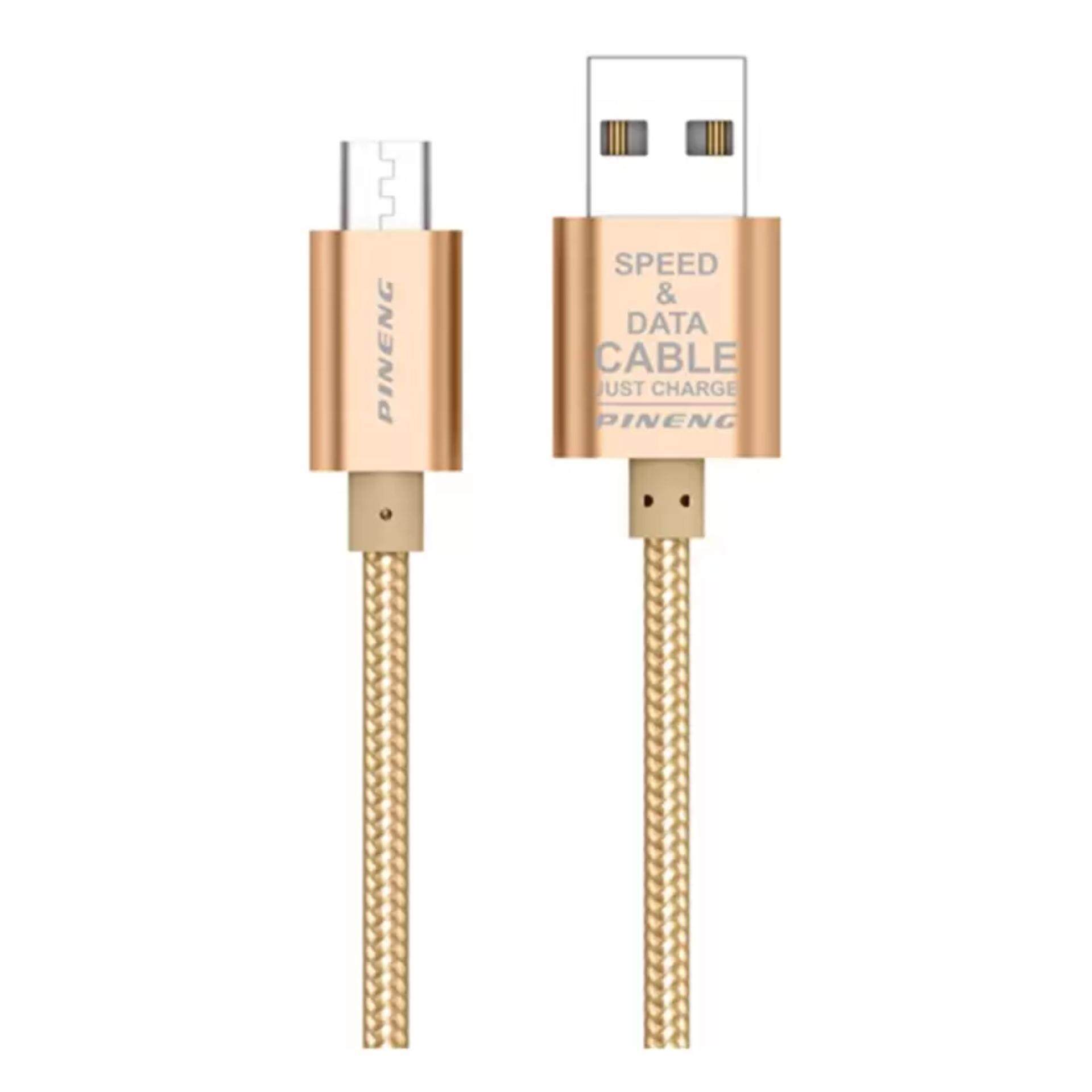 PINENG PN-306 Kabel Usb Mikro untuk Samsung/Asus/HTC/Lenovo/Vivo/Oppo/XiaoMi Dll -Internasional