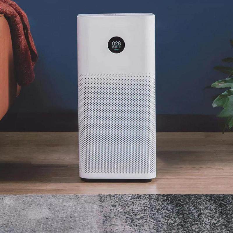 Original Xiaomi OLED Display Smart Air Purifier 2S Smoke Dust Peculiar Smell Cleaner White EU Plug Singapore