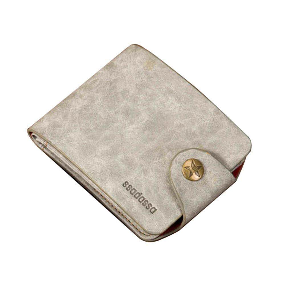 【Deyln】new Daftar Waktu Terbatas Khusus Promosi 2 Warna Antik Ultra Tipis Baru Modis Pria Kulit Identitas Kredit Multi-card pemegang Posisi Clutch Koin Dompet Kantung-Internasional