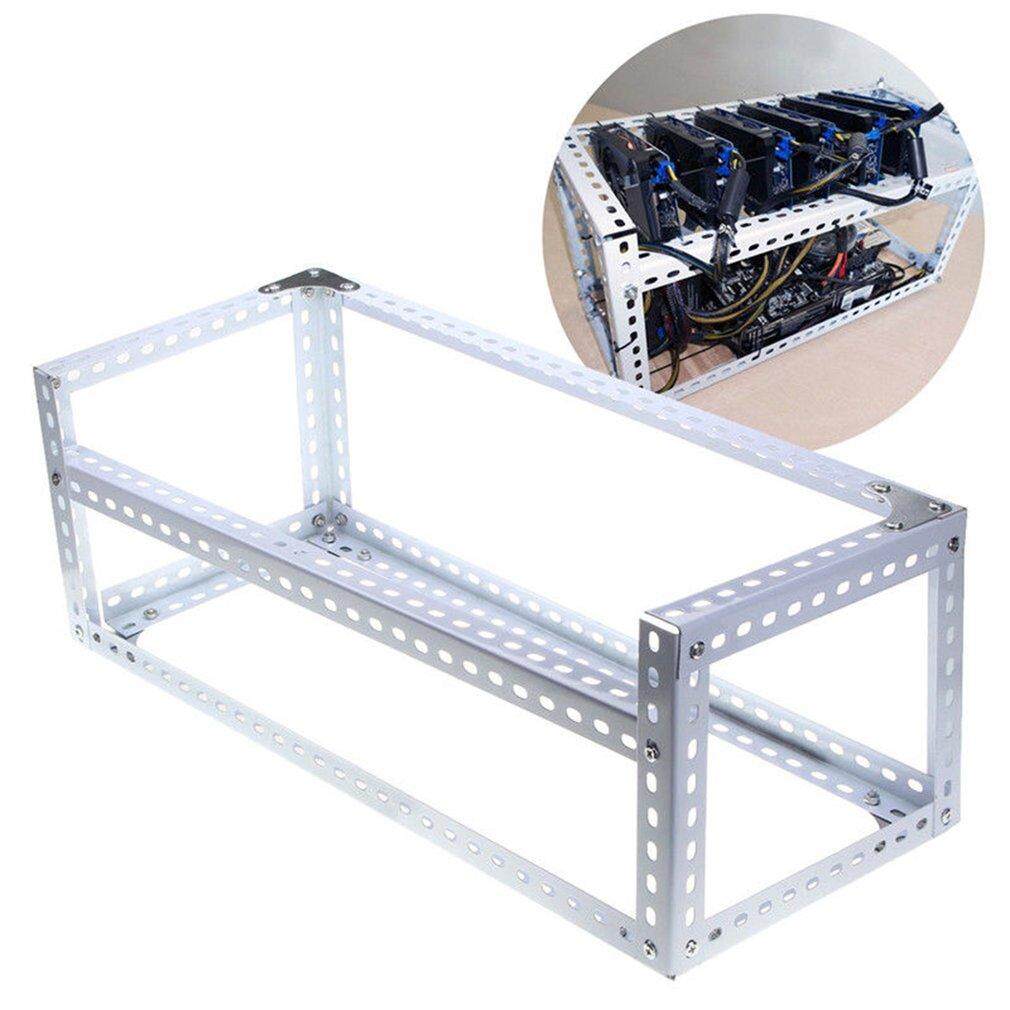 Komputer YANG BAGUS Mining Miner Bingkai DIY BTC Fame Casing untuk 6 Kartu Grafis GPU-Internasional