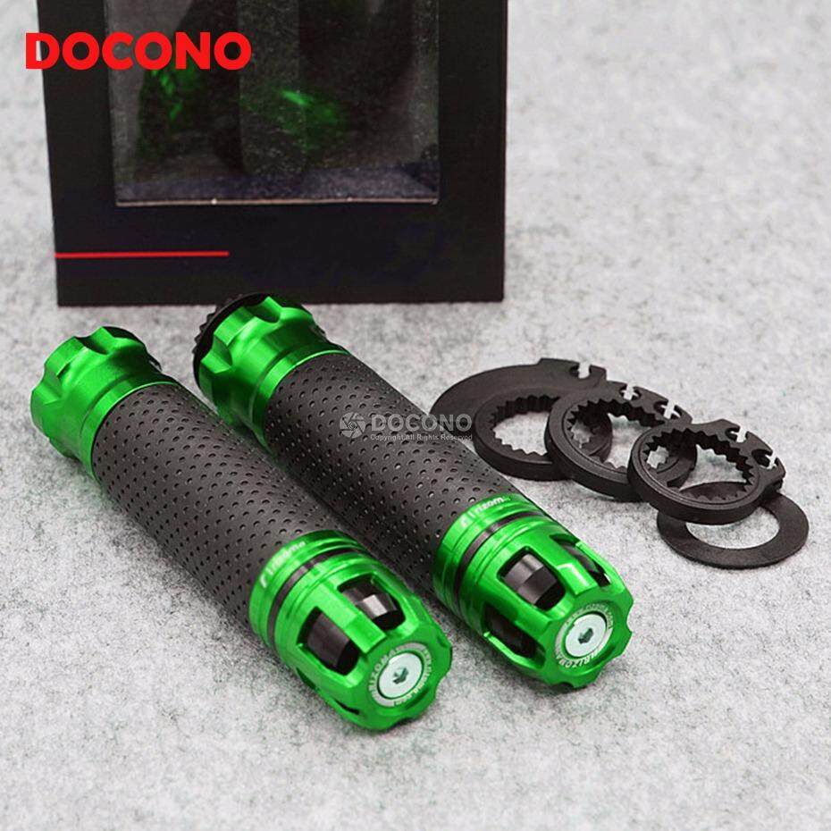 Docono Universal 7/8 ''22 Mm CNC Motor Stang Ujung Setang Sepeda untuk GSR 600 SV 650 Bandit Hayabusa Penyusup Sv650 Gsxr dl650 Bandit 600 GN250 Bandit 400 Boulevard M109r Drz 400 Dr250 Bandit 1200 M109r Gsxr 600 Skywave 400 Bekas Warna (Hijau)