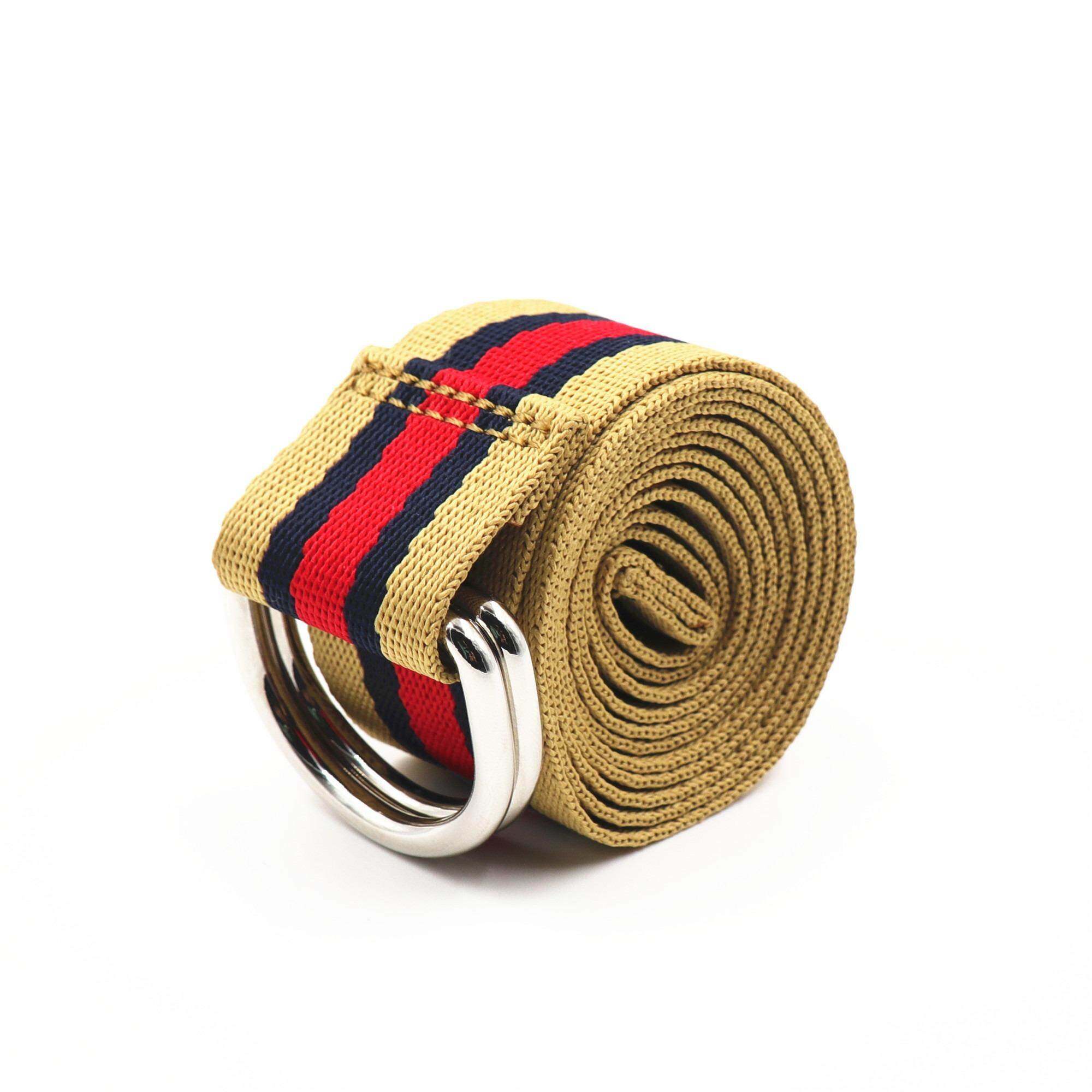 Teeoff Web Sabuk dengan Dapat Disesuaikan Logam Ganda Lingkaran Gesper untuk Wanita & Anak-anak Jeans Celana 5 Warna-Internasional