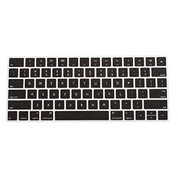 Cooskin Silikon Warna-warni Keyboard Sarung Pelindung Kulit untuk Apple Sihir Keyboard (MLA22LL/Sebuah), setelah 2015 November AS Layout (Hitam)-Internasional