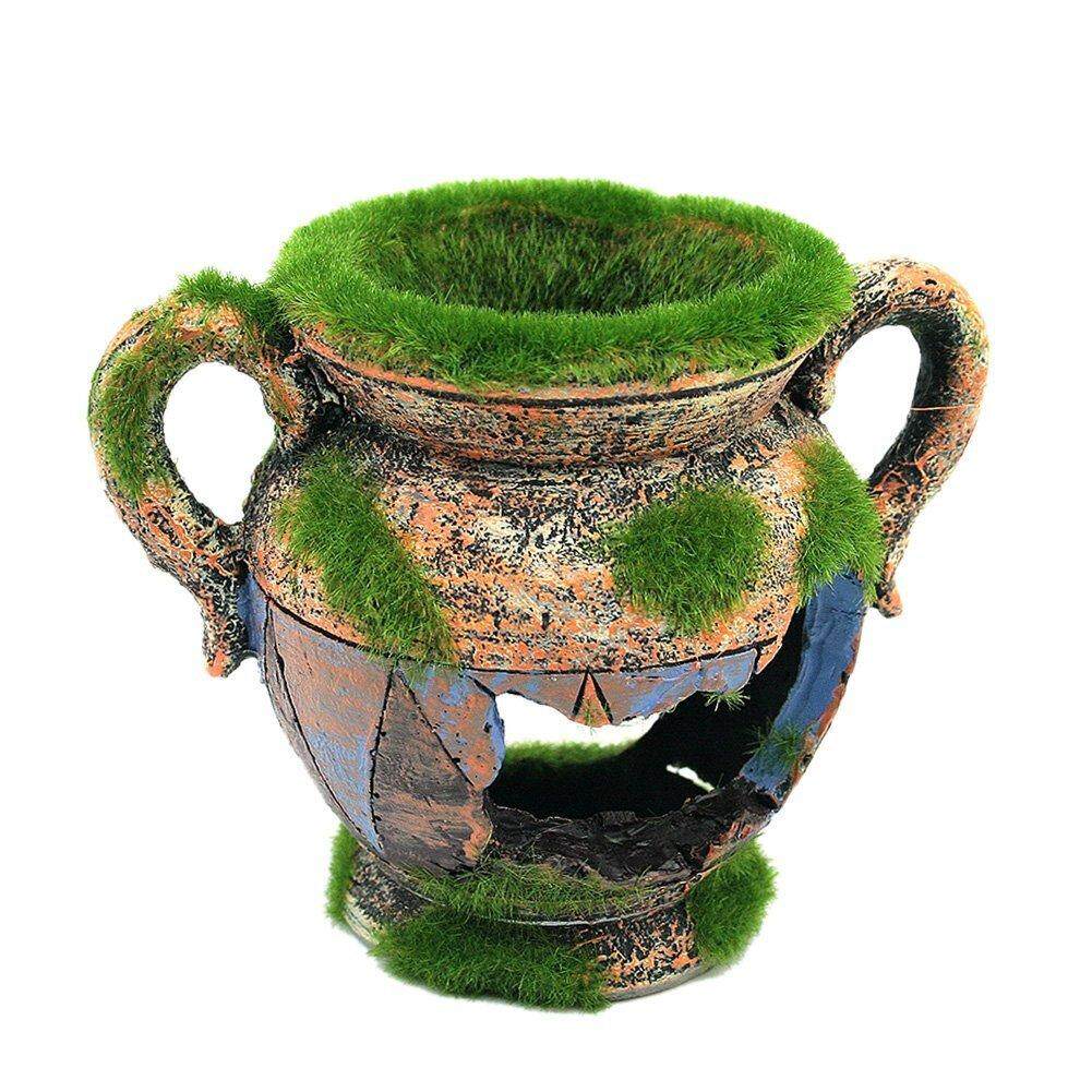 Aquarium Small Ornamental Aquarium Landscaping Decoration Fish Shrimp Nest Moss Vase Void Housing Resin Decoration