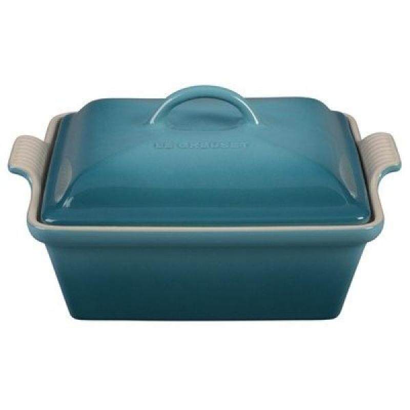 Stoneware 2.5-qt. Square Casserole Color: Caribbean - intl Singapore