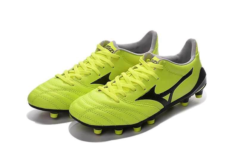 Football Mizuno Morelia Neo KL MD FG Football Shoes Men's Mizuno NEO II FG Soccer Cleats Yellow/Black - intl