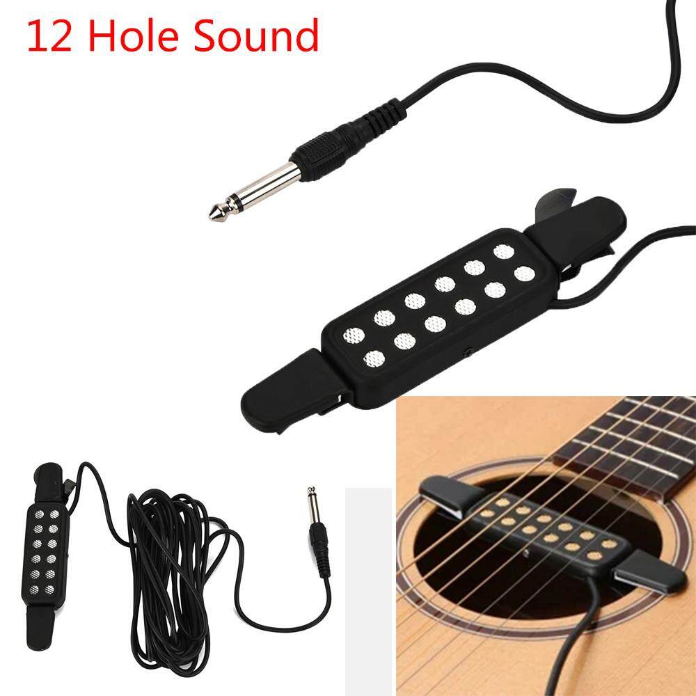 12 Lubang Suara Pickup Mikrofon Pembicara Amplifier untuk Gitar Akustik-Internasional