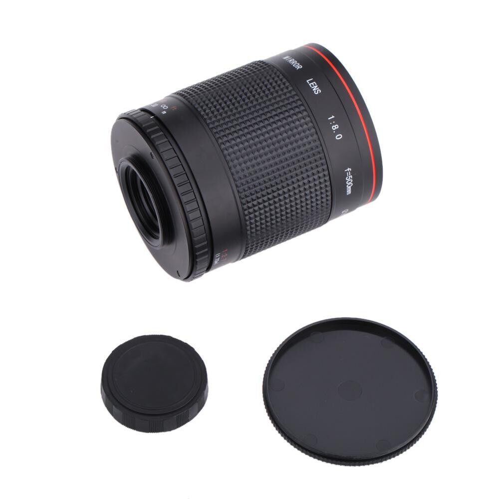 Kelda 500 Mm F/8.0 Tele Lensa Kaca dengan T Mount untuk Canon EOS 1D Mark IV III II 5D 7D 60D Nikon DSLR Kamera-Internasional