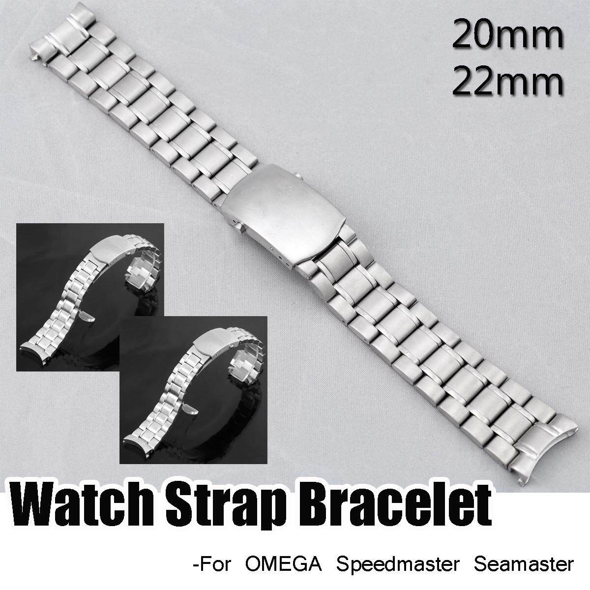 Pengganti S/Steel 22 Mm Tali Jam Gelang untuk Omega Speedmaster Seamaster-Intl