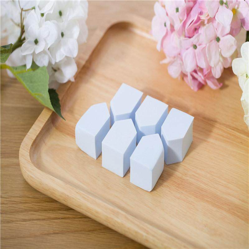 6PCS Beautiful Artisan Cosmetic Puff Light Blue