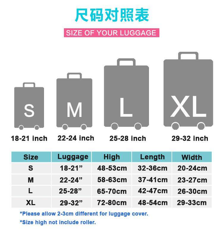 2018 new design luggage protector cov end 3 5 2019 9 15 pm luggage size chart