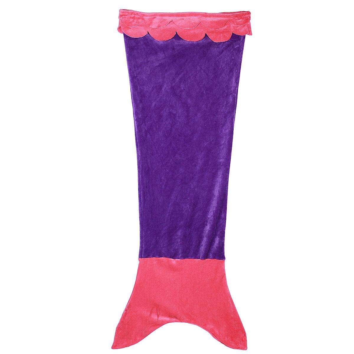 150 Cm * 120 Cm Dewasa Mermaid Ikan Ekor Sleeping Tas Sofa Tempat Tidur Flanel Selimut Bulu Kostum (Ungu + seksi Merah Muda) -Internasional