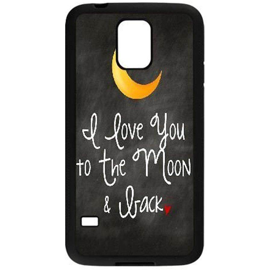 Murah Plastik Case Anda Samsung Galaksi S5 I9600 With Aku Love You Anda The Bulan dan Belakang Gambar Di Hmh -Case (Gaya 2) -Internasional
