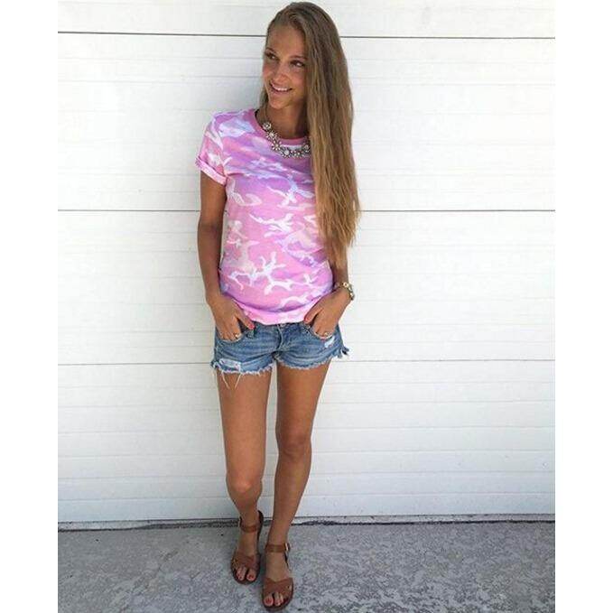 Pink Camo Top - Best Price in Singapore 