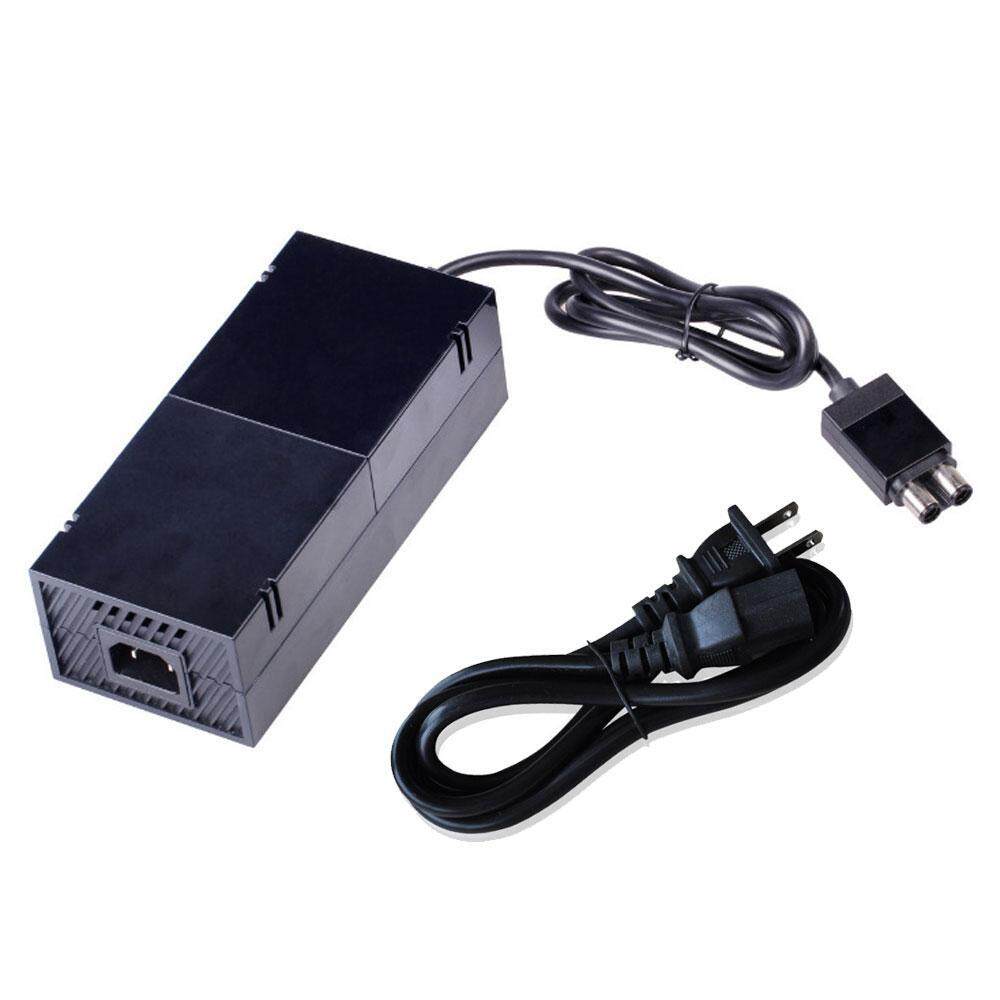 Niceeshop Xbox Satu Sumber Daya Listrik Bata, Pengisi Daya Adaptor AC Kabel Satu Console dengan Kabel, hitam-Internasional