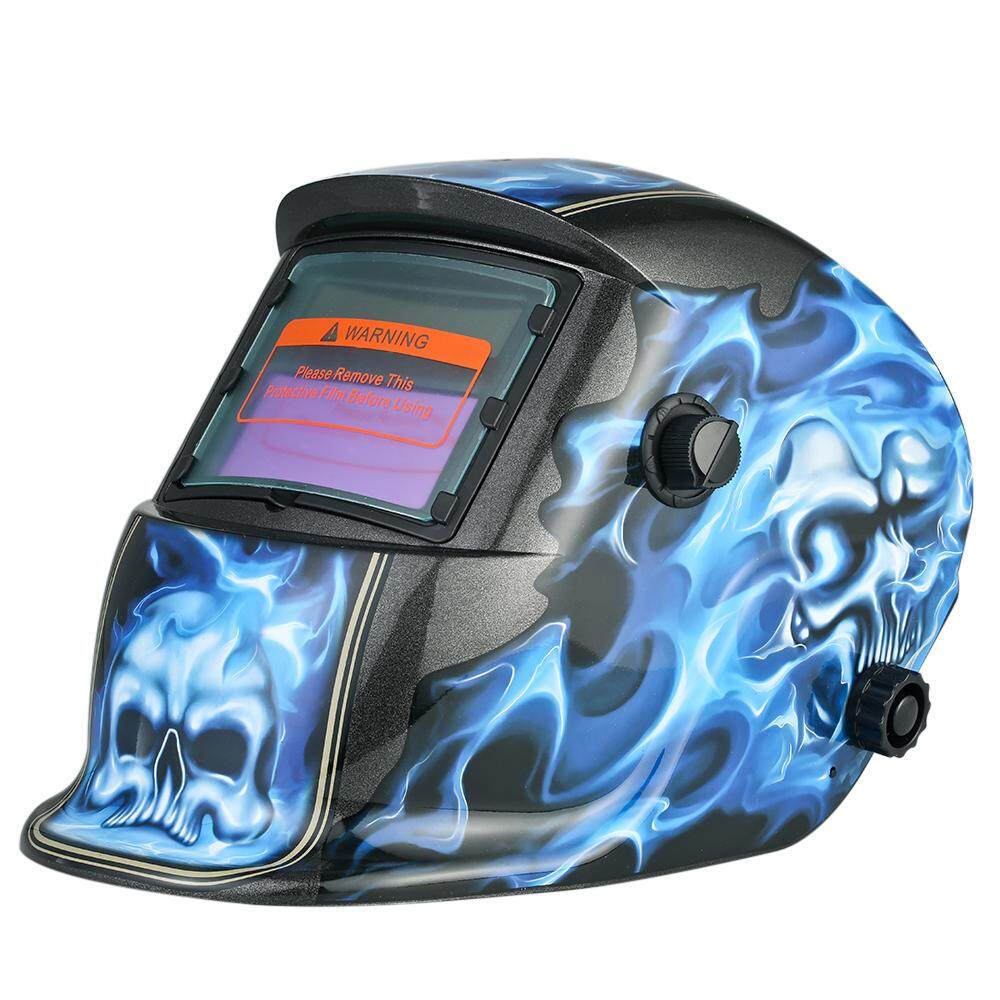 Industri Welding Helm Tenaga Surya Otomatis Menjadi Gelap Welding Helm TIG MiG dengan Dapat Disesuaikan Kepala Tali-Internasional