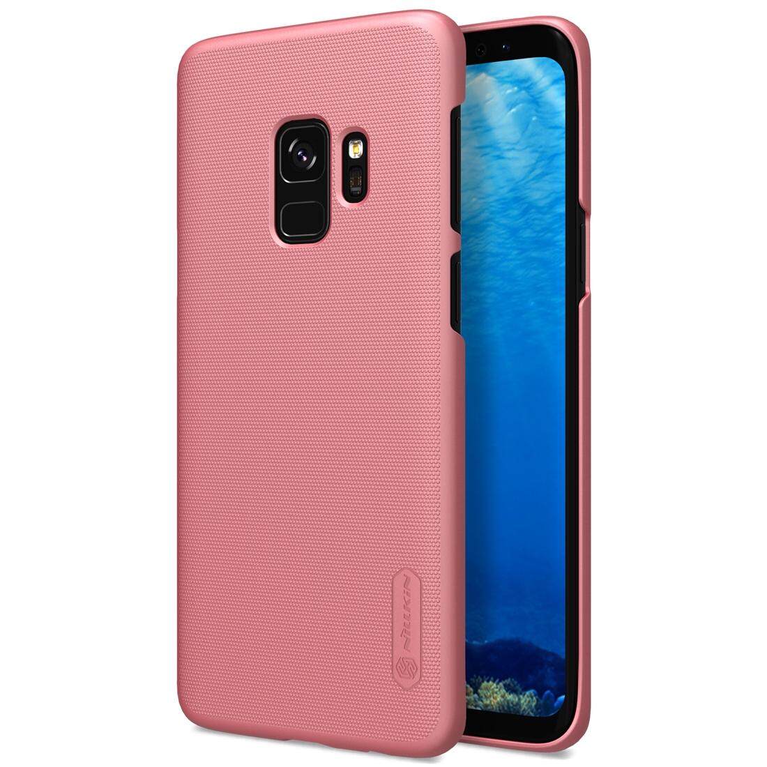 NILLKIN untuk Samsung Galaksi S9 Tekstur Cembung Cekung Buah Pelindung Belakang Case (Mawar Emas)-Internasional