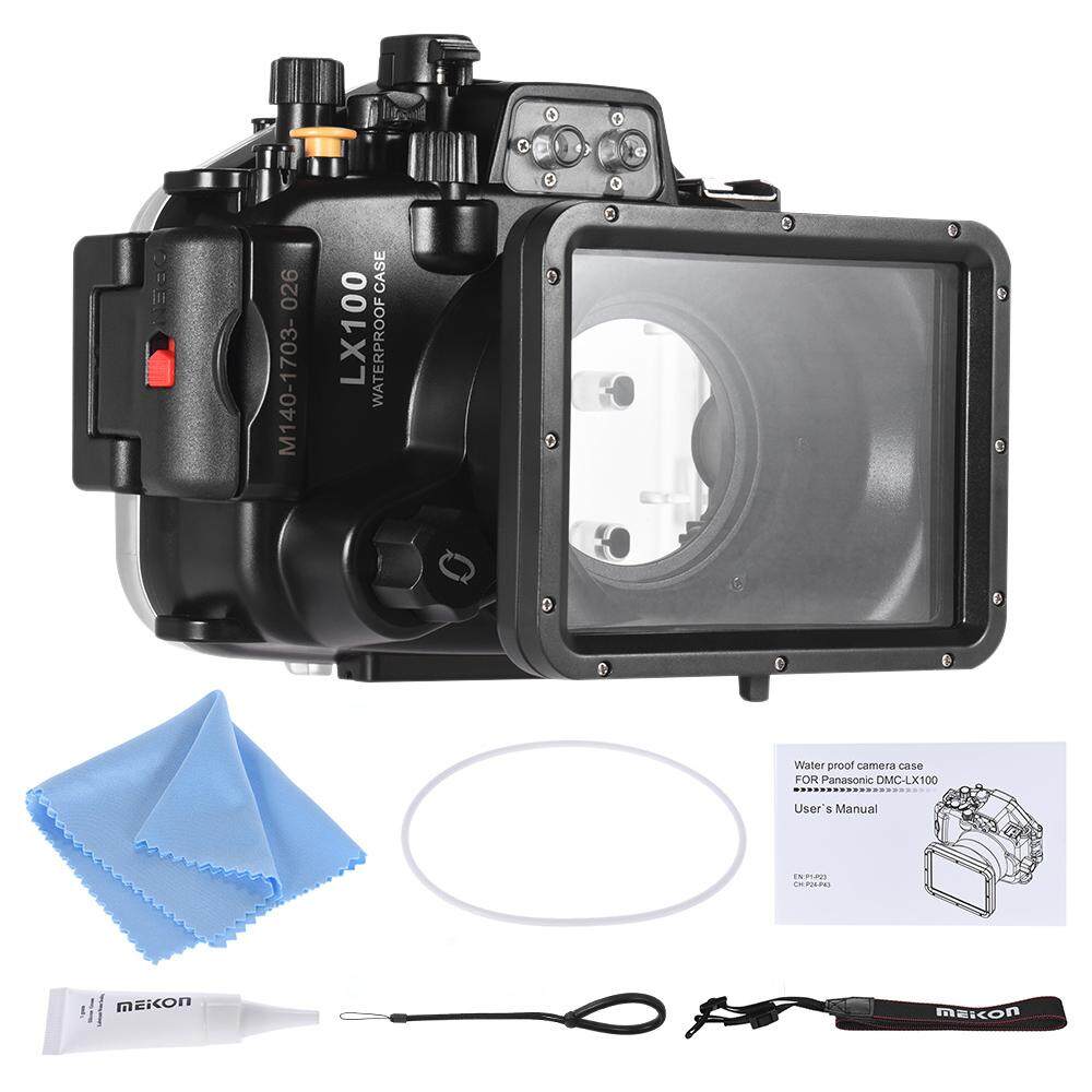 MEIKON Waterproof Camera Diving Housing Protective Case Cover Underwater 40m/ 130ft for Panasonic Lumix LX100