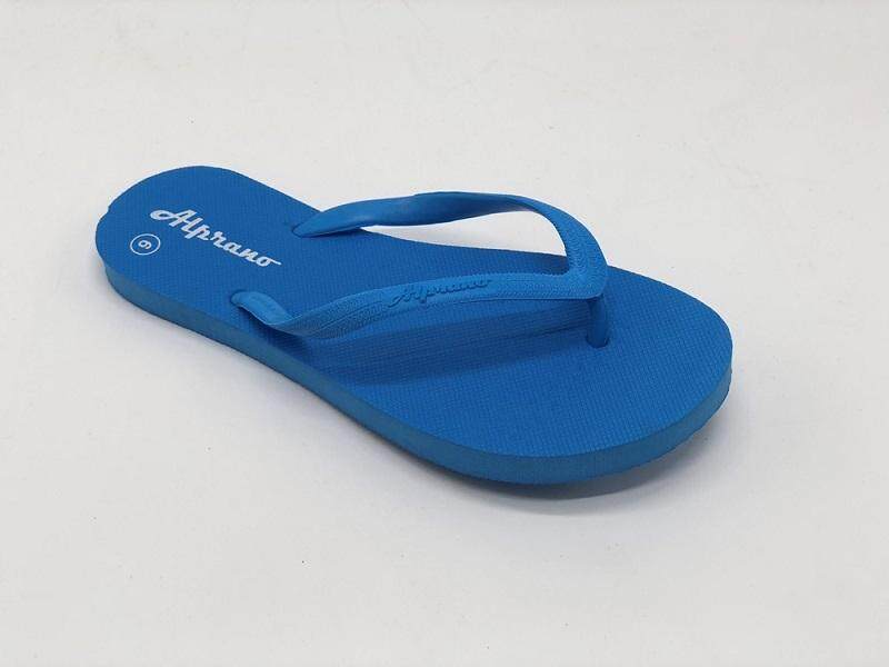 Alprano APL-01 Rubber Anti Slip Flat Slippers Beach Slippers Ladies Designs UK Size 6 (L.Blue)