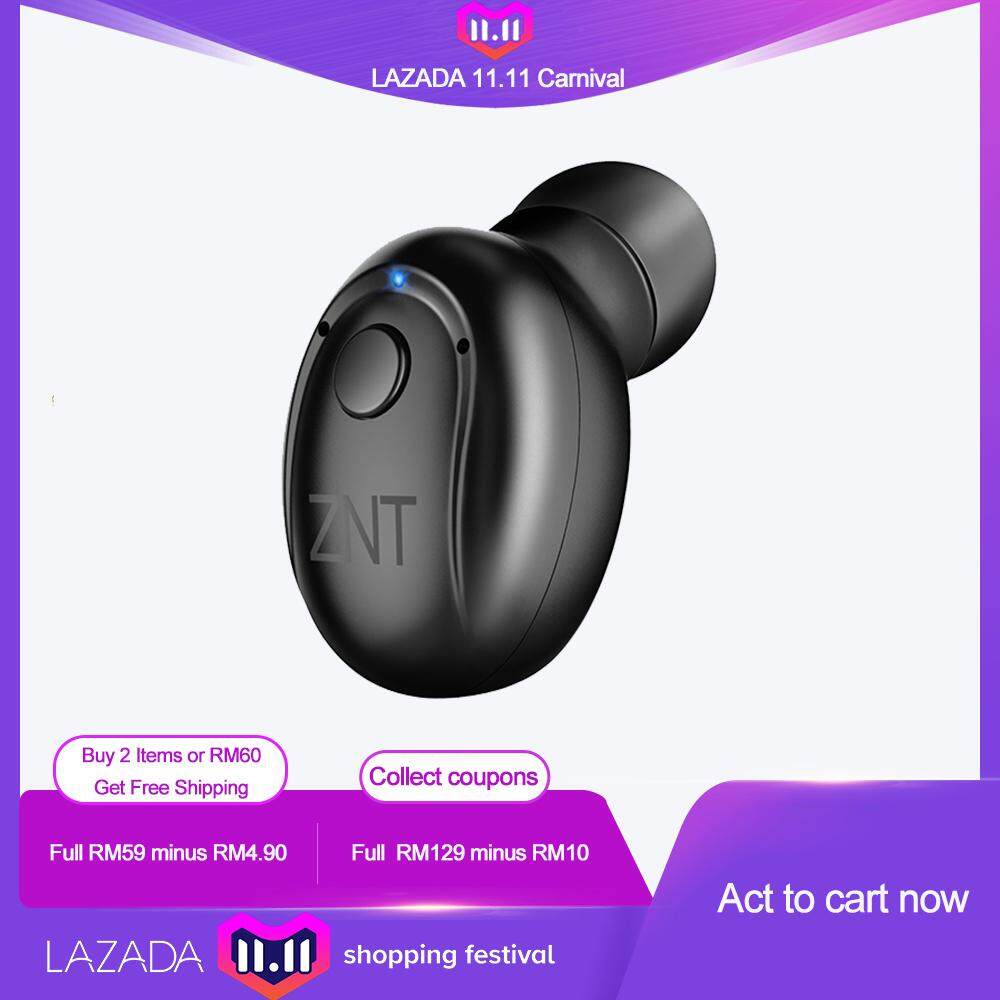 ZNT N1  Mini Bluetooth Earphone Smallest Wireless In-Ear Earbud with Magnetic Chargers-Black