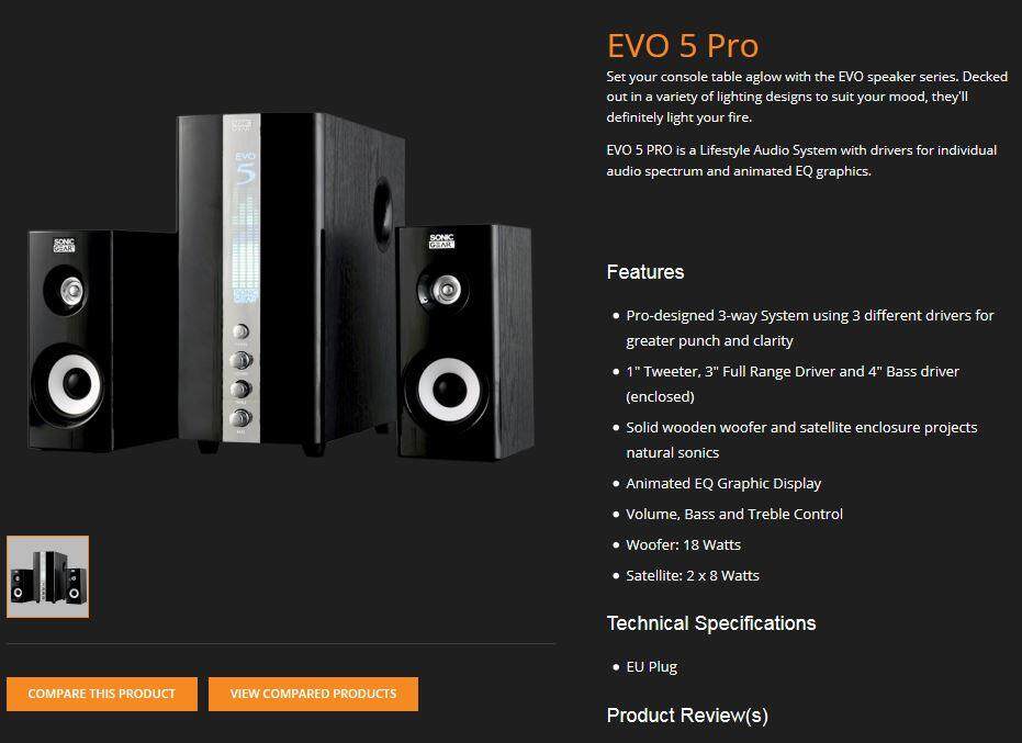 sonic gear evo 5 pro