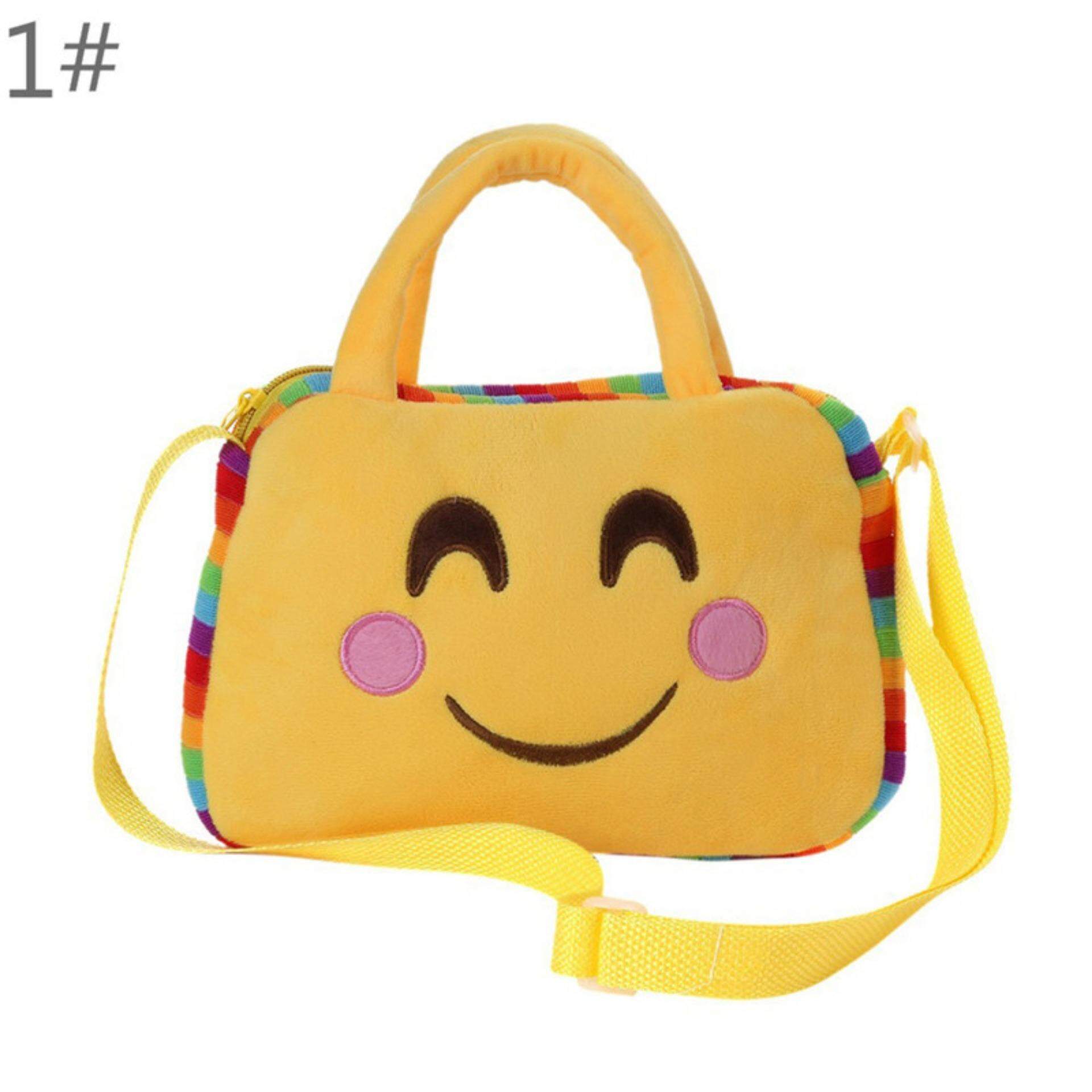 Emoji Ekspresi Wajah Mainan Mewah Ransel Anak-anak Bahu Tas Sekolah Tas Jenis: 1