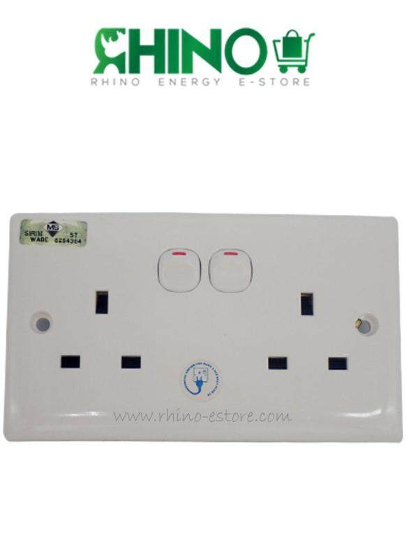 SUM 2GANG SWITCH SOCKET (SIRIM)