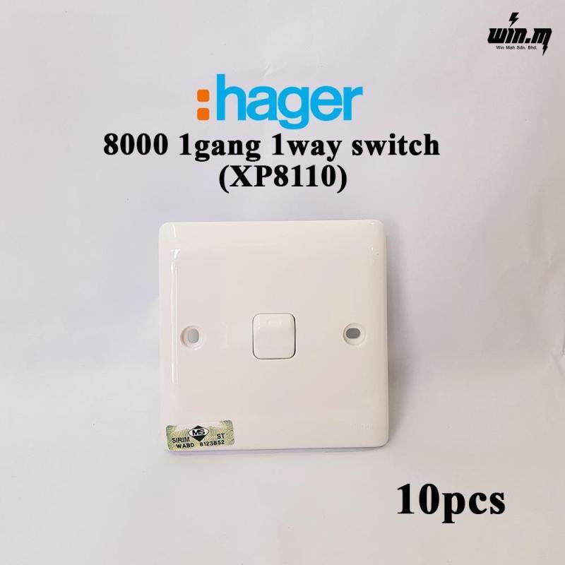 (10PCS) Hager 8000 1Gang 1Way switch XP8110