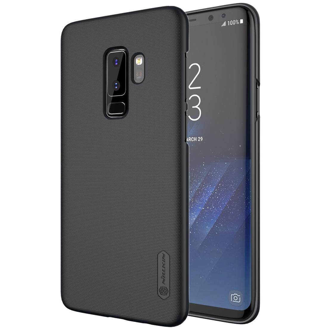 NILLKIN untuk Samsung Galaxy S9 + Cembung Cekung Tekstur PC Pelindung Casing Belakang (Hitam)-Intl