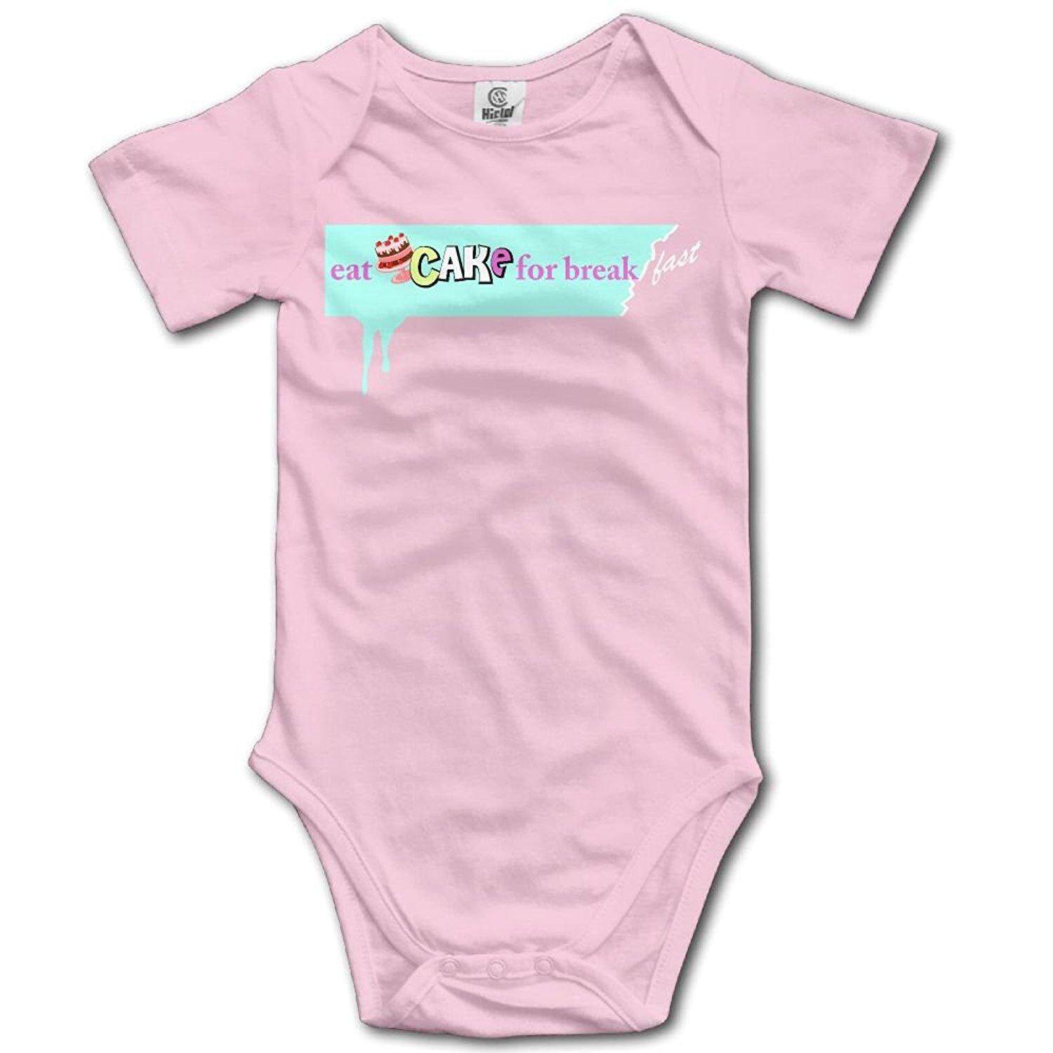 Makan Kue untuk Sarapan Kate Spade Fashion Bayi Baru Lahir 0-24 Bulan Bayi Baju Memanjat Bayi Creeper untuk Nursling-Intl