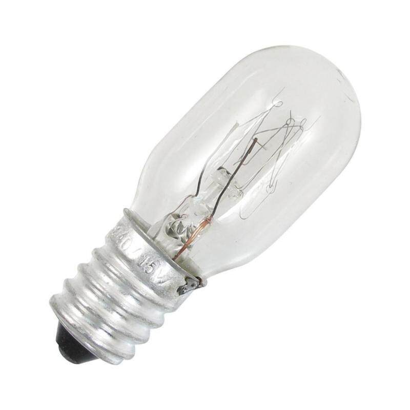 1pc x E12 15W 240V Tubular Light Bulb Screw Type - Warm Yellow Light (SizeT20x53mm)