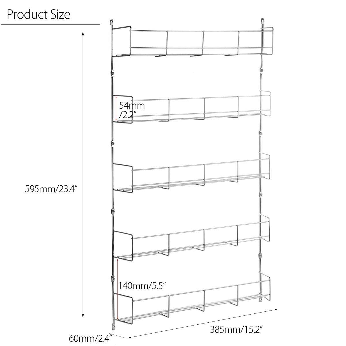 Kitchen Spice Rack Cabinet Organizer Wall Mount Storage Shelf Pantry Holder - Intl September 2018 - 3 Kitchen Spice Rack Cabinet Organizer Wall Mount Storage Shelf Pantry Holder - intl - 3